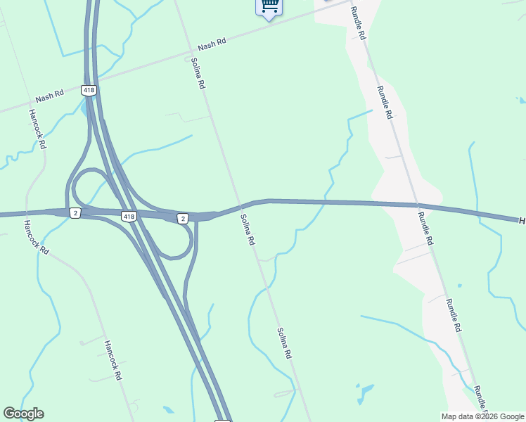 map of restaurants, bars, coffee shops, grocery stores, and more near 1953 Durham Regional Highway 2 in Bowmanville