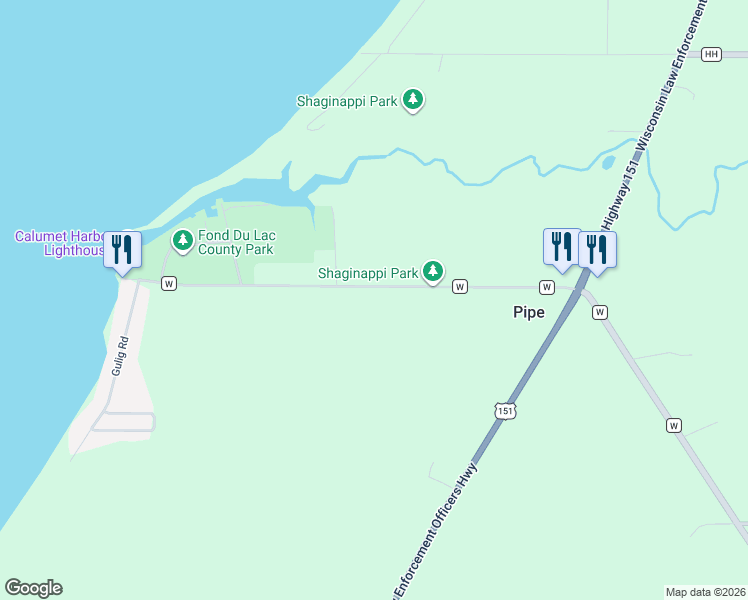 map of restaurants, bars, coffee shops, grocery stores, and more near W3266 County Road W in Malone