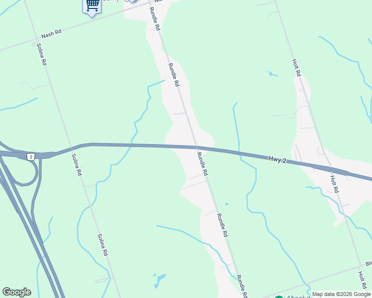 map of restaurants, bars, coffee shops, grocery stores, and more near 2045 Durham Regional Highway 2 in Bowmanville