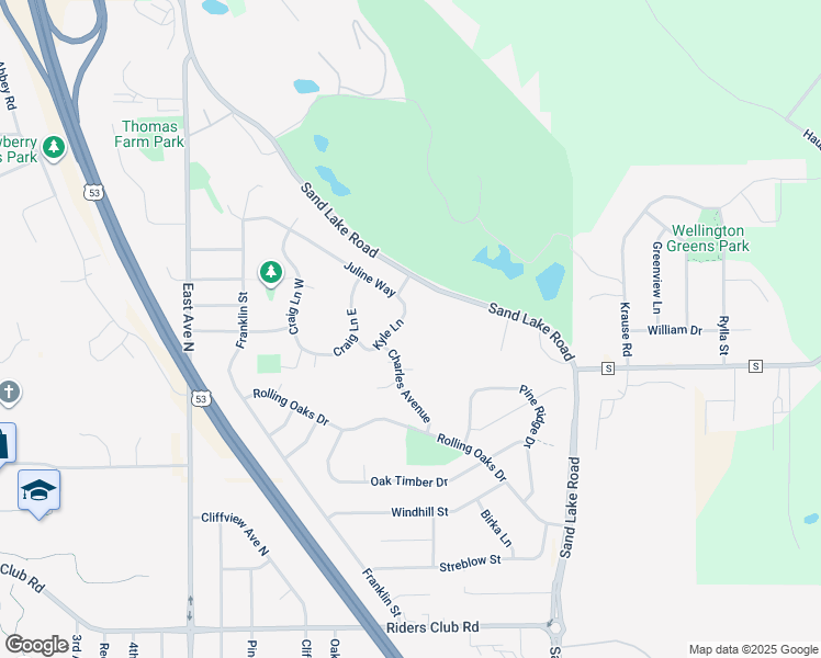 map of restaurants, bars, coffee shops, grocery stores, and more near 2110 Kyle Lane in Onalaska