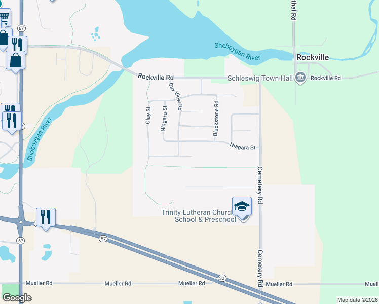 map of restaurants, bars, coffee shops, grocery stores, and more near 428 Sandstone Terrace in Kiel