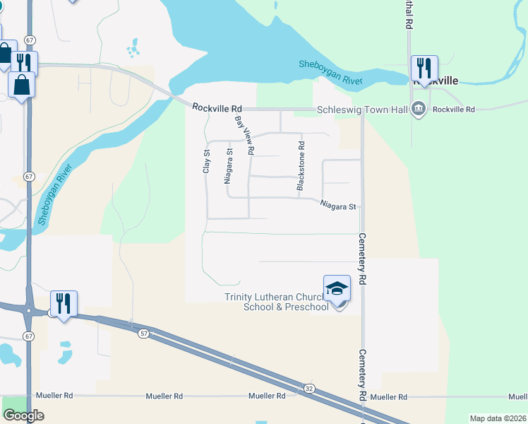 map of restaurants, bars, coffee shops, grocery stores, and more near 428 Sandstone Terrace in Kiel