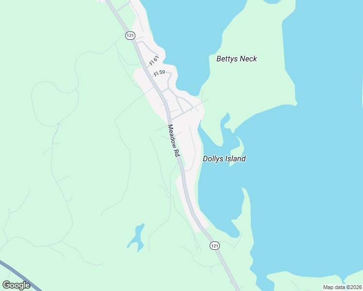 map of restaurants, bars, coffee shops, grocery stores, and more near 109 Meadow Road in Raymond