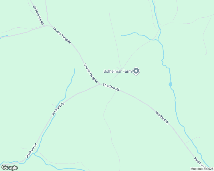 map of restaurants, bars, coffee shops, grocery stores, and more near 374 Strafford Road in Tunbridge