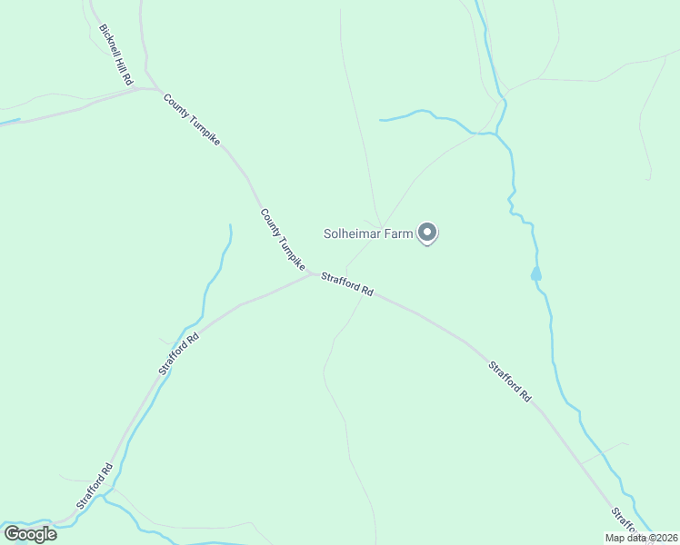 map of restaurants, bars, coffee shops, grocery stores, and more near 374 Strafford Road in Tunbridge