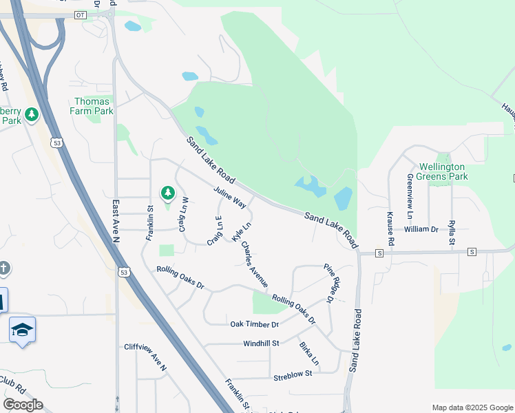map of restaurants, bars, coffee shops, grocery stores, and more near 817 Juline Way in Onalaska