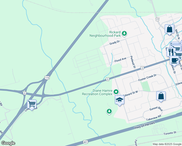 map of restaurants, bars, coffee shops, grocery stores, and more near 208-302 Given Road in Newcastle