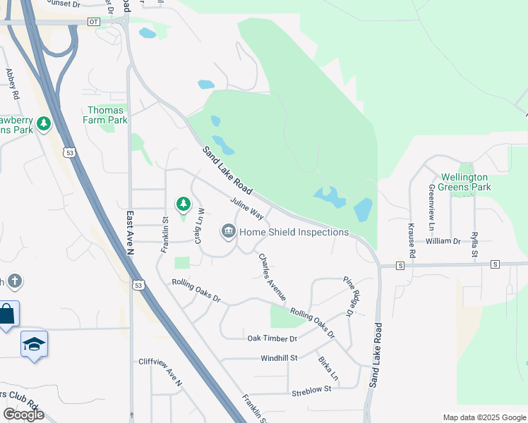 map of restaurants, bars, coffee shops, grocery stores, and more near 817 Juline Way in Onalaska