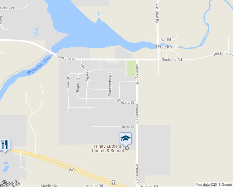 map of restaurants, bars, coffee shops, grocery stores, and more near 827 Crystal Road in Kiel