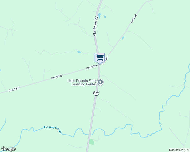 map of restaurants, bars, coffee shops, grocery stores, and more near 127 Wardtown Road in Freeport