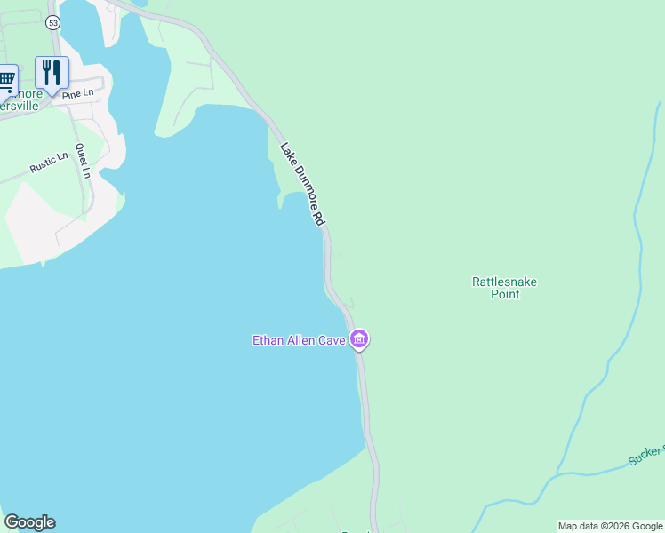 map of restaurants, bars, coffee shops, grocery stores, and more near 2875 Lake Dunmore Road in Salisbury