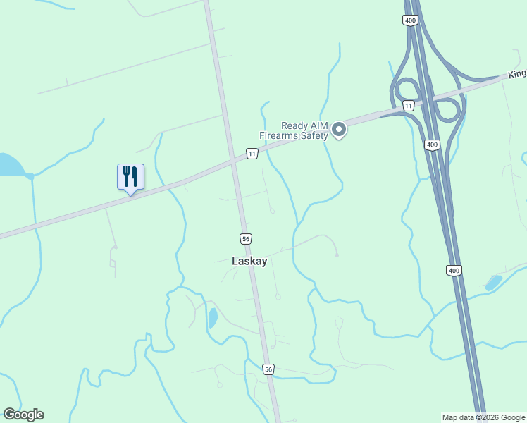 map of restaurants, bars, coffee shops, grocery stores, and more near 12 Prince Adam Court in King City