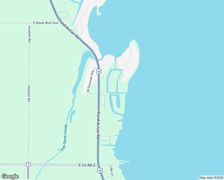 map of restaurants, bars, coffee shops, grocery stores, and more near 6730 Lee Harbor Lane in Oshkosh