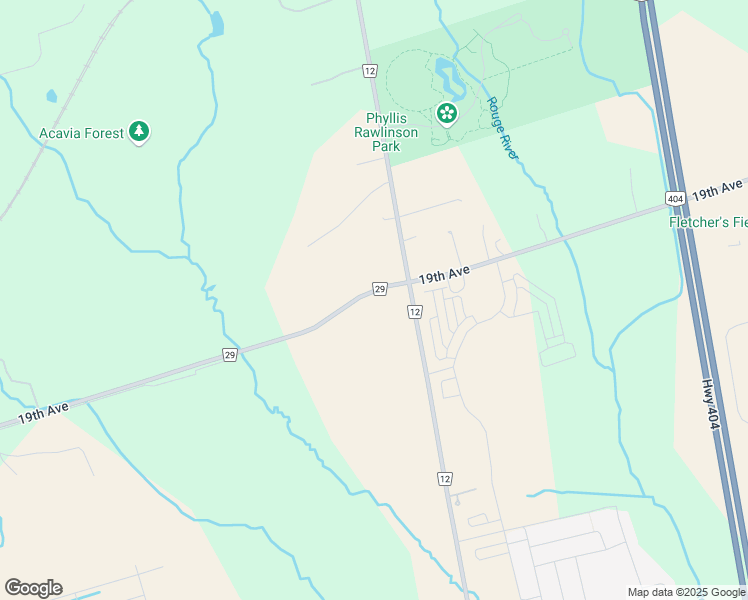map of restaurants, bars, coffee shops, grocery stores, and more near in Richmond Hill