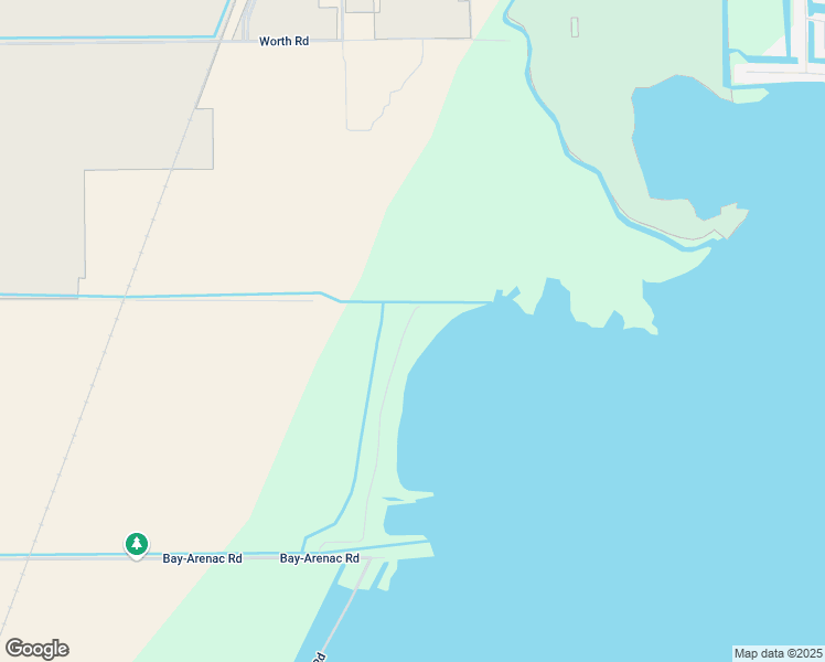 map of restaurants, bars, coffee shops, grocery stores, and more near 5749-5999 Sandy Drive in Pinconning