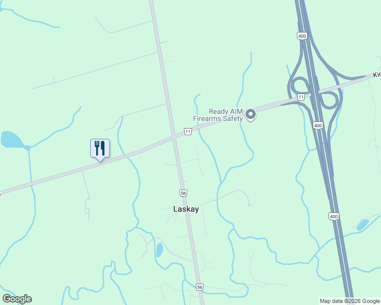 map of restaurants, bars, coffee shops, grocery stores, and more near 42 Prince Adam Court in King City