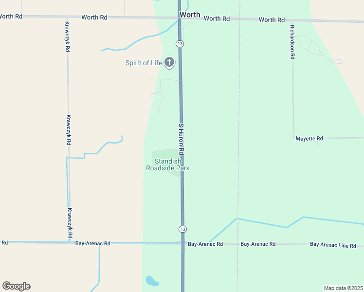 map of restaurants, bars, coffee shops, grocery stores, and more near 5734 South Huron Road in Pinconning