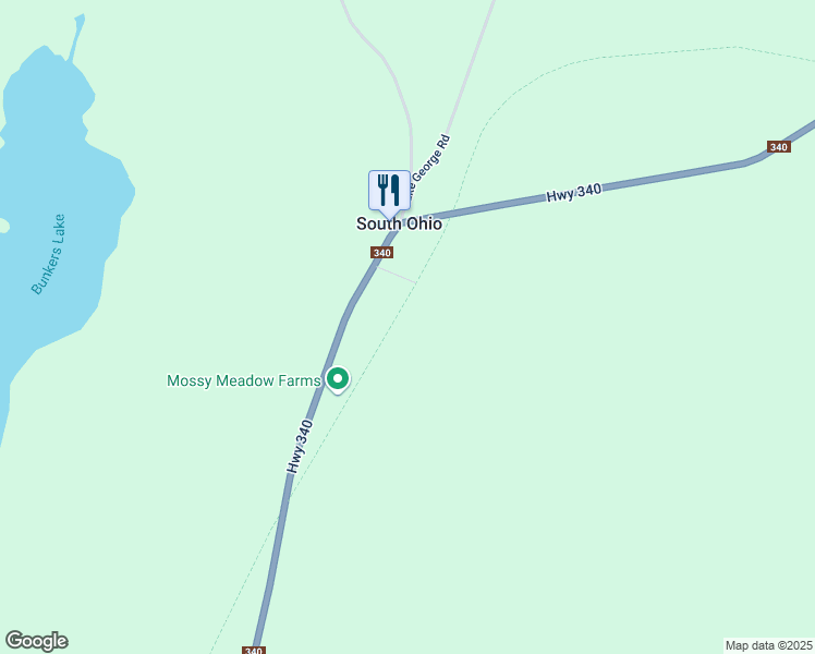 map of restaurants, bars, coffee shops, grocery stores, and more near 28 Ohio Station Road in South Ohio