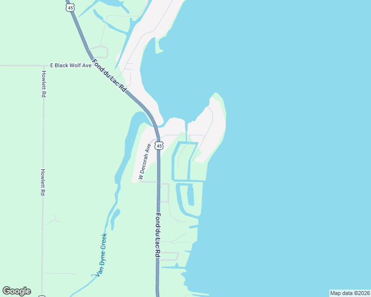 map of restaurants, bars, coffee shops, grocery stores, and more near 6454 U.S. 45 in Oshkosh