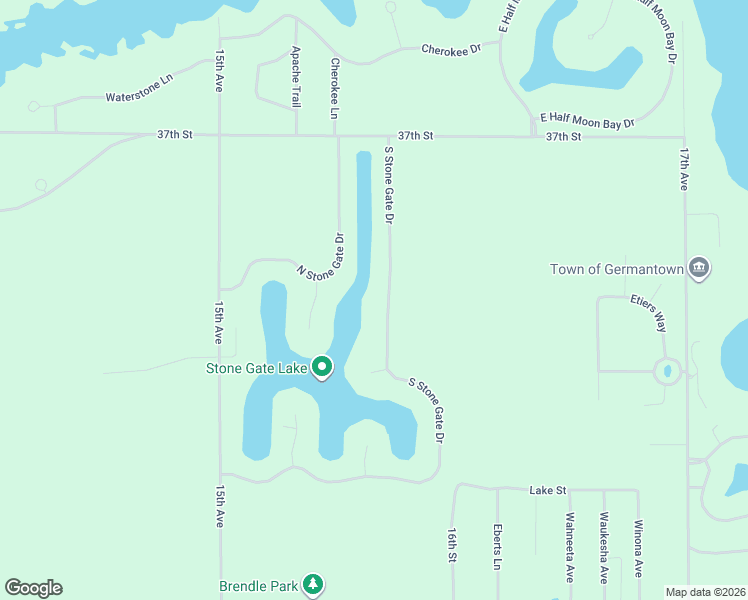 map of restaurants, bars, coffee shops, grocery stores, and more near N7571 South Stone Gate Drive in New Lisbon