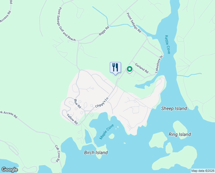 map of restaurants, bars, coffee shops, grocery stores, and more near 1478 Paleo Woods Way in Casco