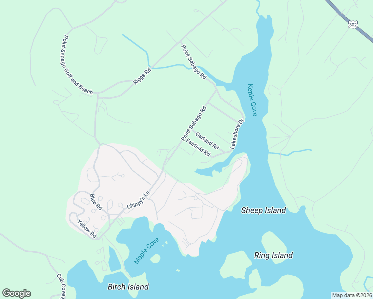 map of restaurants, bars, coffee shops, grocery stores, and more near 35 Acadia Road in Casco