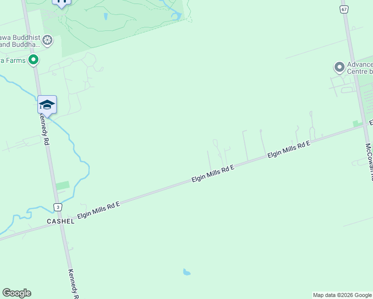 map of restaurants, bars, coffee shops, grocery stores, and more near 4870 Elgin Mills Road East in Markham