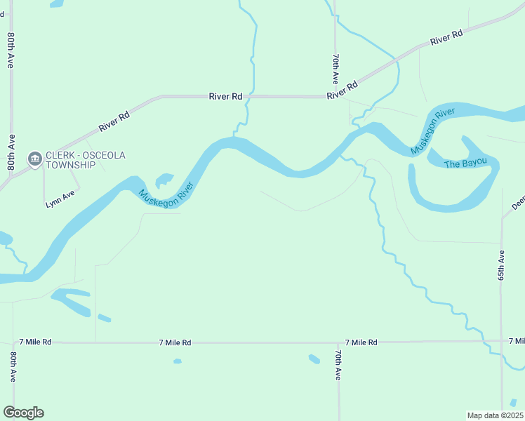 map of restaurants, bars, coffee shops, grocery stores, and more near West Deerpath Road in Evart