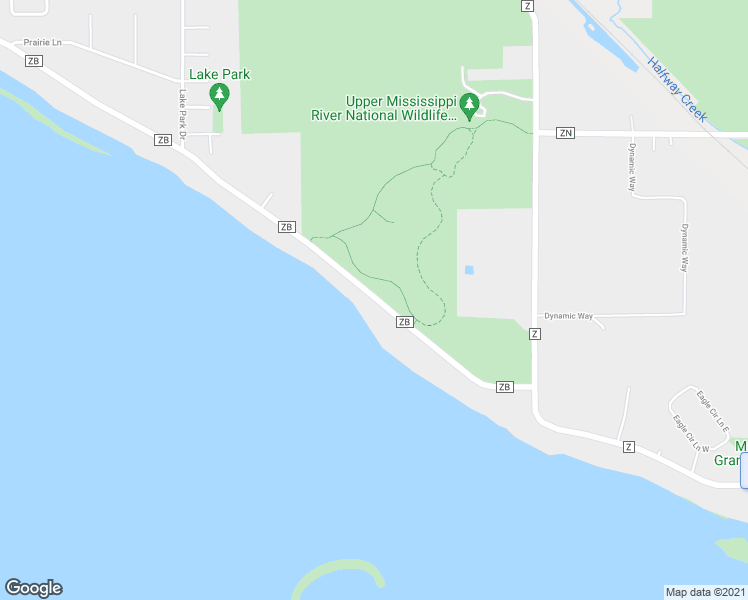 map of restaurants, bars, coffee shops, grocery stores, and more near 7633 County Road ZB in Onalaska