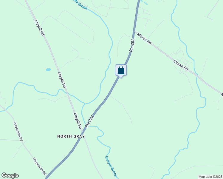 map of restaurants, bars, coffee shops, grocery stores, and more near Lewiston Road in Gray