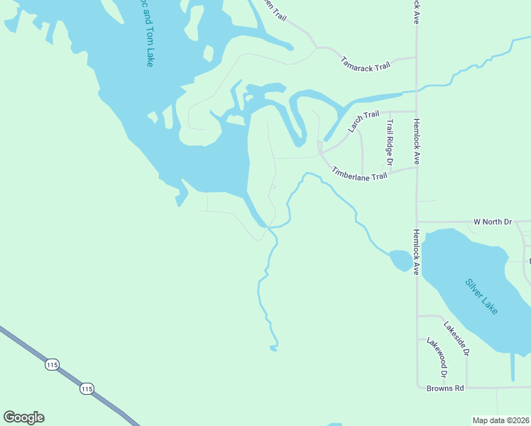 map of restaurants, bars, coffee shops, grocery stores, and more near 6500 Ridgeway Trail in Lake