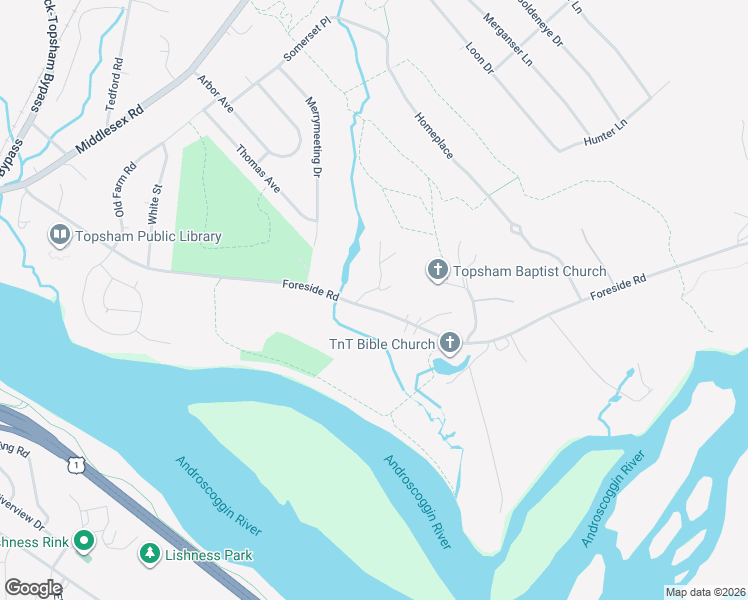 map of restaurants, bars, coffee shops, grocery stores, and more near 9 Lady Slipper Lane in Topsham