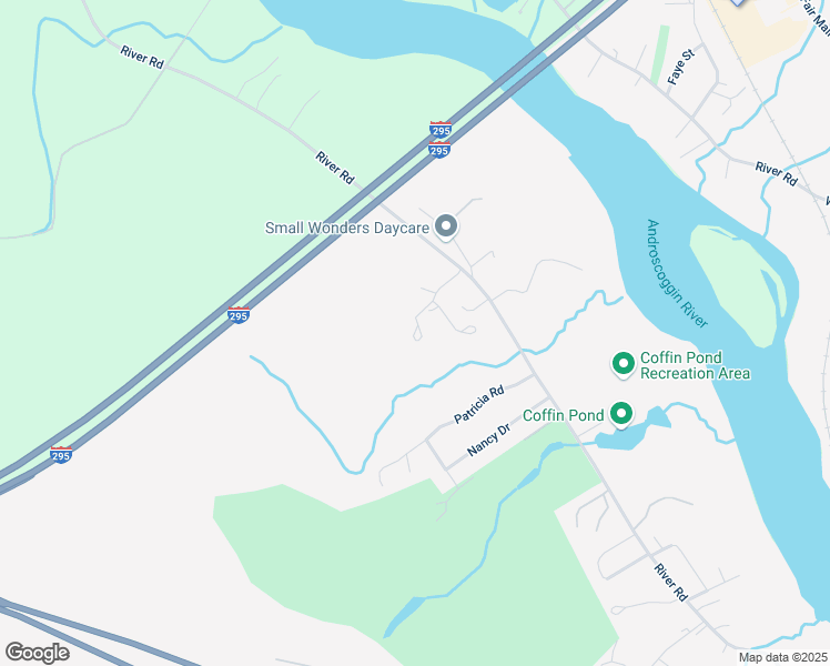 map of restaurants, bars, coffee shops, grocery stores, and more near 32 Surprenant Circle in Brunswick