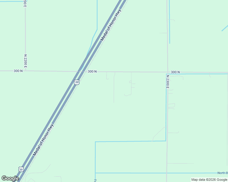 map of restaurants, bars, coffee shops, grocery stores, and more near 2256 East 300 Road North in Saint Anthony