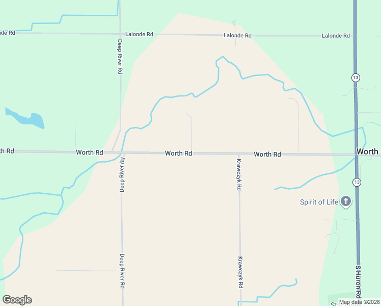 map of restaurants, bars, coffee shops, grocery stores, and more near 4290 Worth Road in Standish