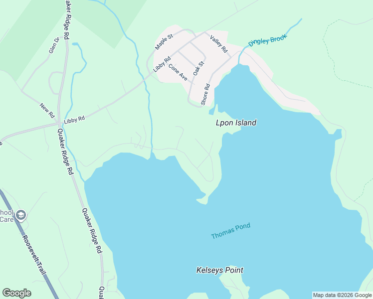 map of restaurants, bars, coffee shops, grocery stores, and more near 116 Watkins Shores Road in Casco