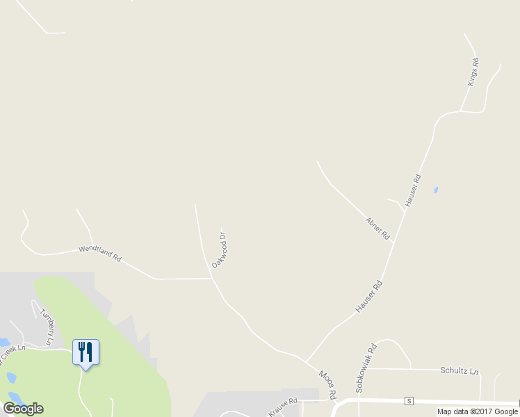 map of restaurants, bars, coffee shops, grocery stores, and more near N5689 Oakwood Drive in Onalaska