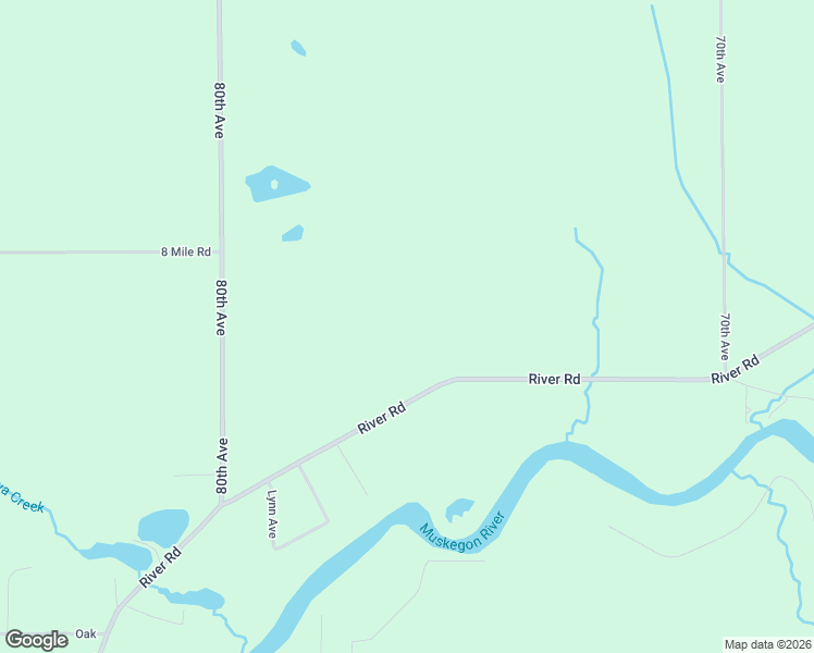 map of restaurants, bars, coffee shops, grocery stores, and more near 7137 River Road in Evart