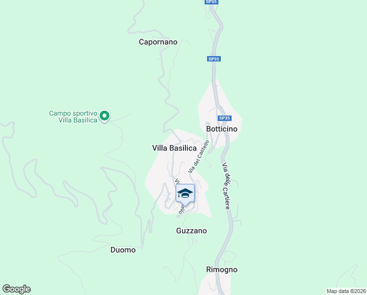 map of restaurants, bars, coffee shops, grocery stores, and more near 15 Via Stefano Franchi in Villa Basilica