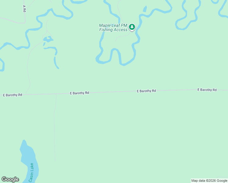 map of restaurants, bars, coffee shops, grocery stores, and more near 7974 East Barothy Road in Mason County