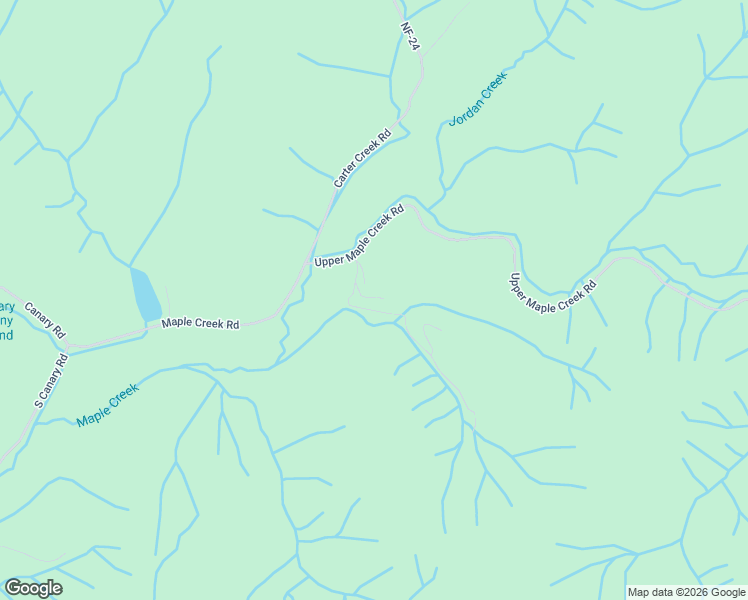 map of restaurants, bars, coffee shops, grocery stores, and more near 7464 Maple Creek Road in Lane County