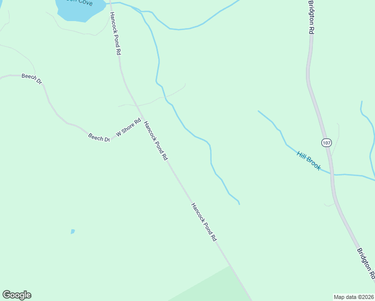 map of restaurants, bars, coffee shops, grocery stores, and more near Hancock Pond Rd in Sebago