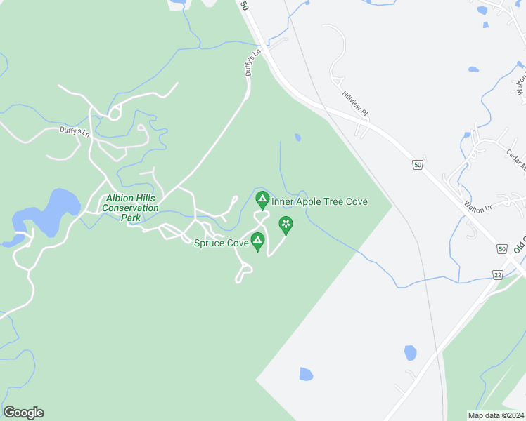 map of restaurants, bars, coffee shops, grocery stores, and more near 1681 Chester Drive in Caledon Village