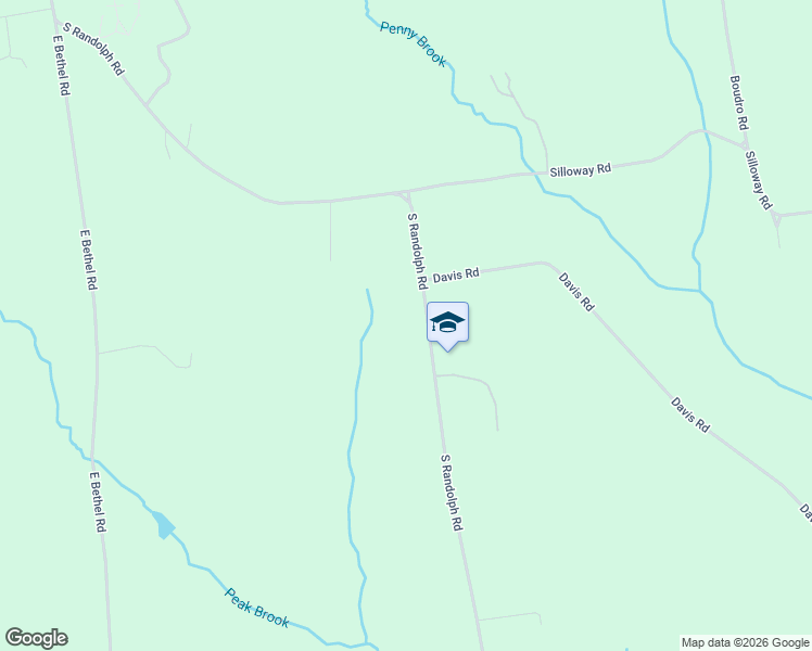 map of restaurants, bars, coffee shops, grocery stores, and more near 1084 South Randolph Road in Randolph