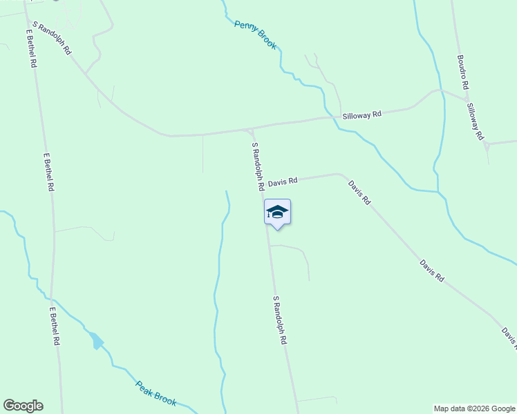 map of restaurants, bars, coffee shops, grocery stores, and more near 1084 S Randolph Rd in Randolph