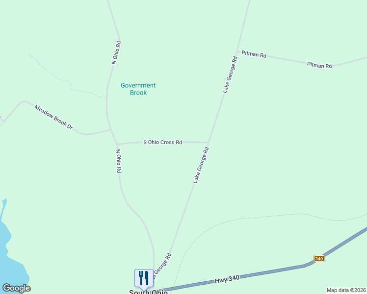 map of restaurants, bars, coffee shops, grocery stores, and more near 189 Lake George Road in South Ohio