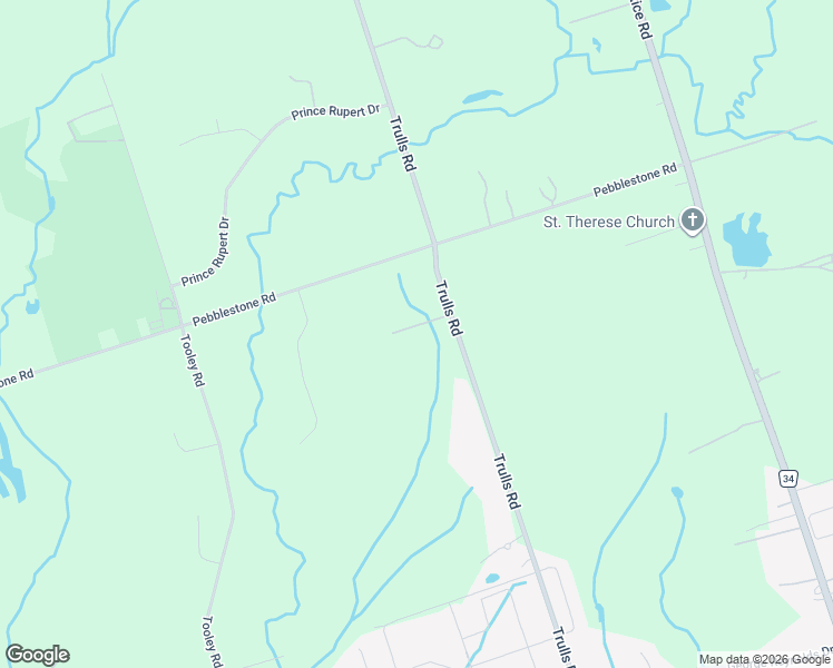 map of restaurants, bars, coffee shops, grocery stores, and more near 3822 Sherry Lane in Courtice