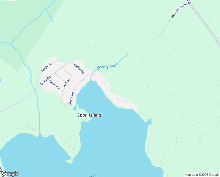 map of restaurants, bars, coffee shops, grocery stores, and more near 10 Shore Road in Raymond