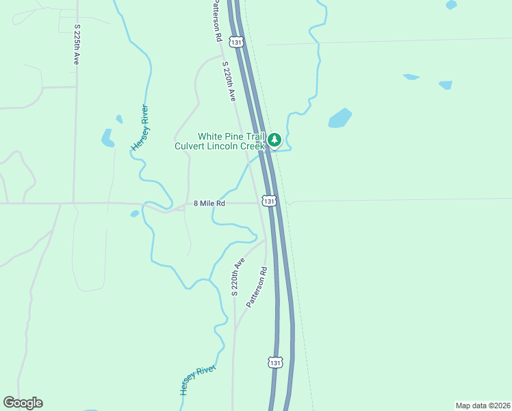 map of restaurants, bars, coffee shops, grocery stores, and more near 7612 South 220th Avenue in Reed City
