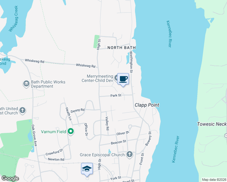 map of restaurants, bars, coffee shops, grocery stores, and more near 70 Winship Street in Bath